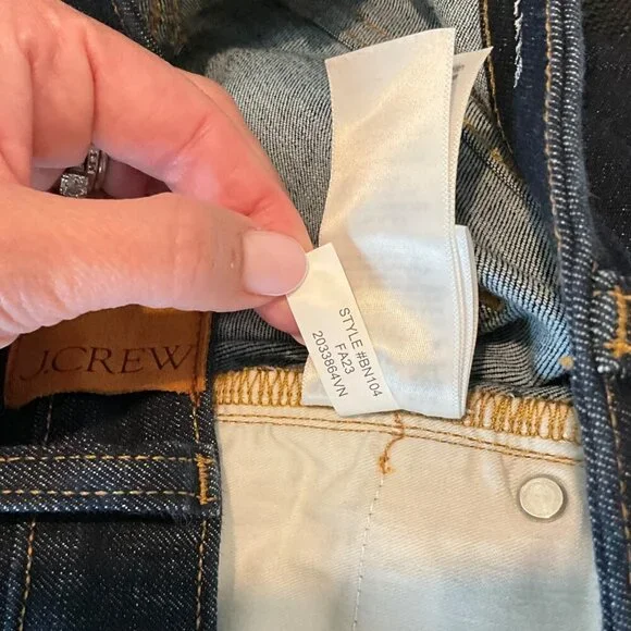 J. Crew Skinny Flare Jeans Rinse Wash Blue High Waist Size 29 Denim Pants - Picture 11 of 11